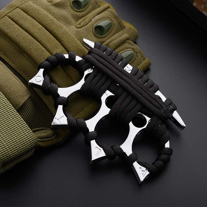 Cuspidal Four Fingers Brass Knuckles Self Defense Outdoor Gears