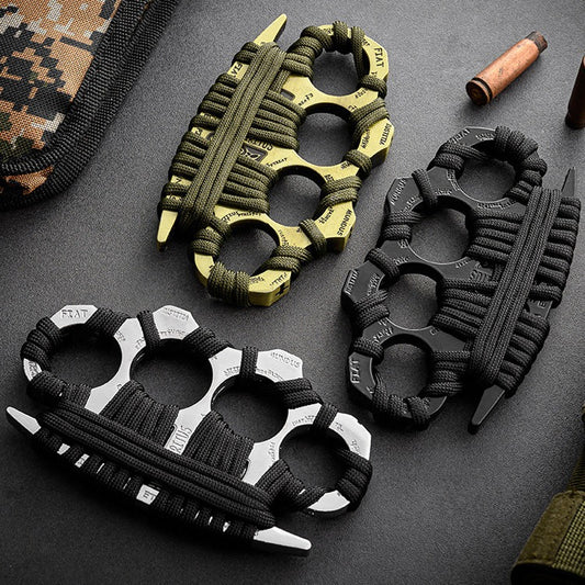 Four Fingers Brass Knuckles Self Defense Outdoor Gears