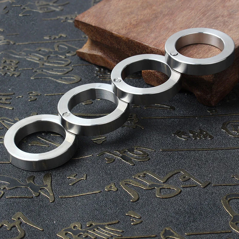 Four Finger Knuckle Duster Stainless Steel Foldable Defense